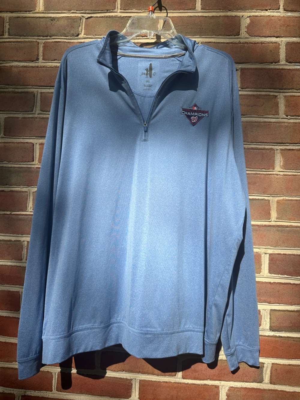 Johnny-O Washington Nationals 2019 World Series Champions Quarter Zip XL